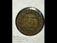 50 Centimes 1921 Γαλλία