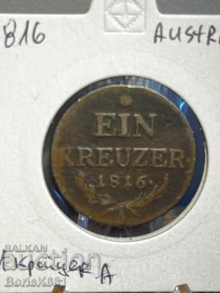 1 Kreuzer 1816 Austria