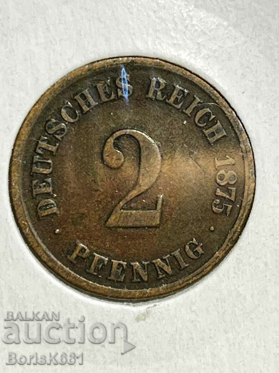 2 Pfenning 1875 Germania