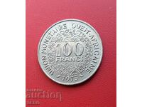 Γαλλική Δυτική Αφρική-100 φράγκα 1973
