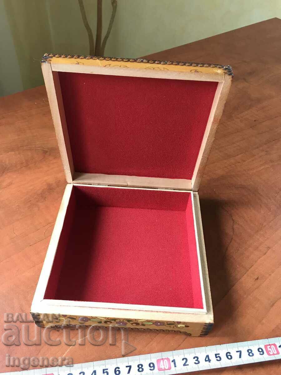 Auction  BOX WOOD PYROGRAPH DRAWING ANTIQUE FROM SOCA MOSTRA