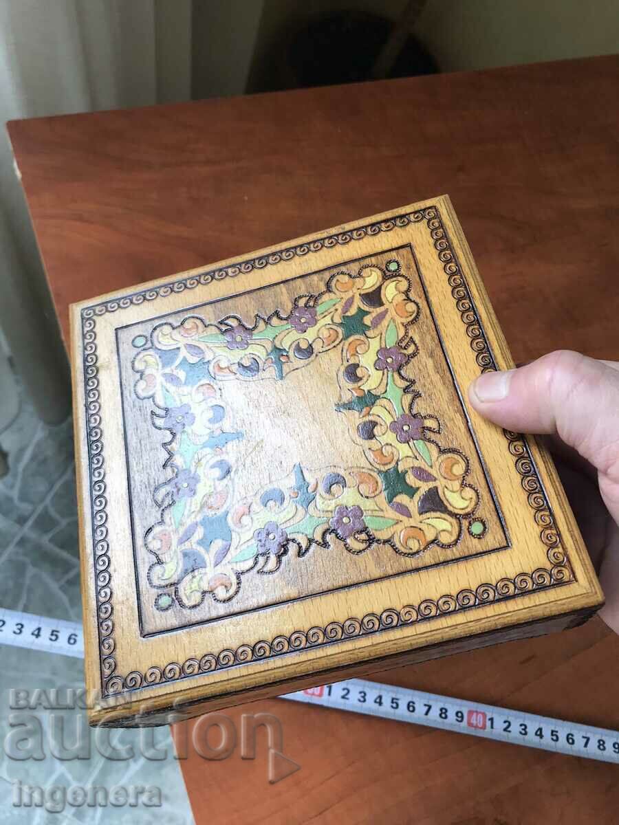 Delivery of BOX WOOD PYROGRAPH DRAWING ANTIQUE FROM SOCA MOSTRA