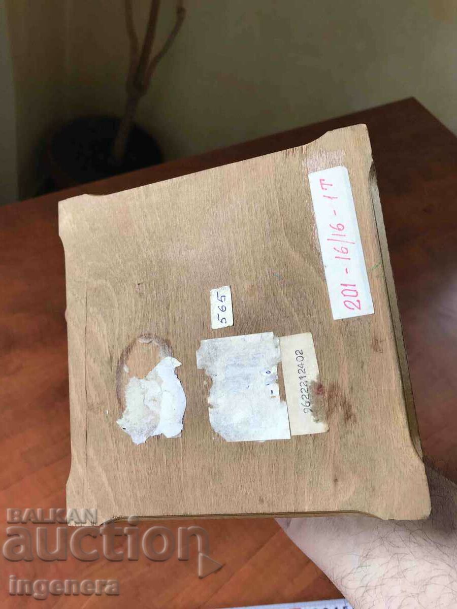 BOX WOOD PYROGRAPH DRAWING ANTIQUE FROM SOCA MOSTRA - 6