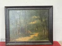 Very old author's painting oil on wood !!!