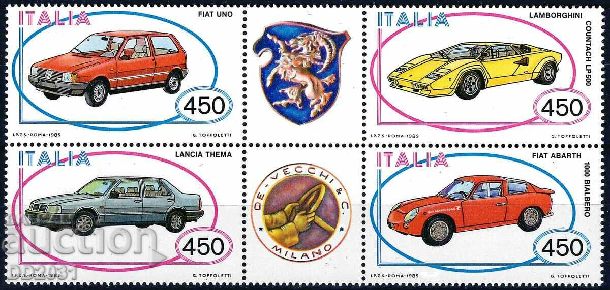 Ιταλία 1985 - αυτοκίνητα MNH