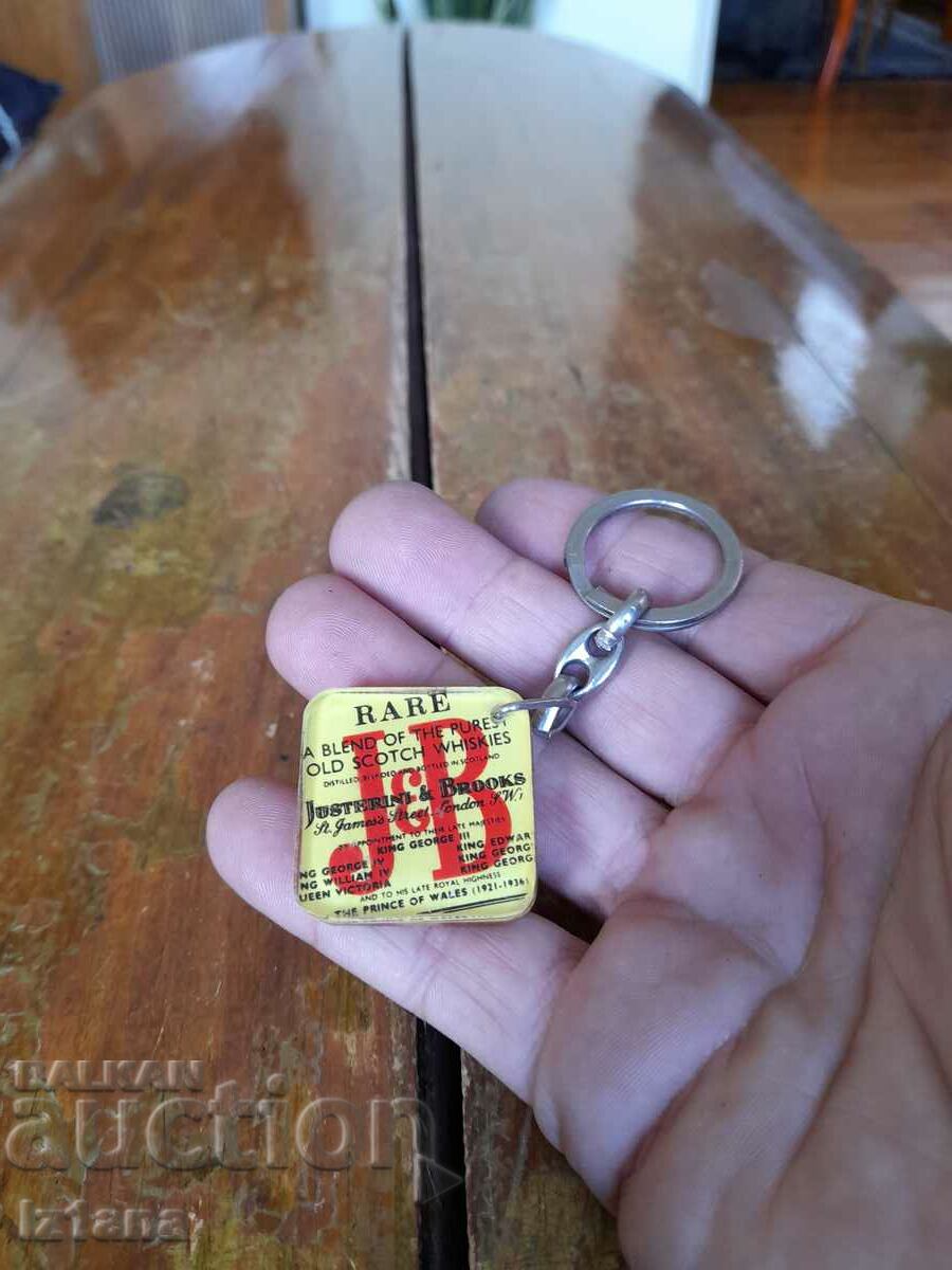 Vintage J&B key ring