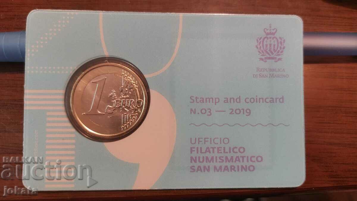 1 euro San Marino with price 15.00 BGN | € 7.67