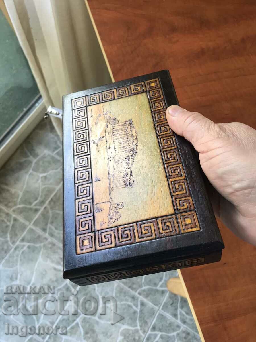 Livrarea CUTIE LEMN PIROGRAF DESEN ANTICHI DIN SOCA MOSTRA