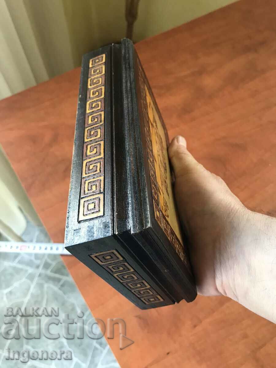 CUTIE LEMN PIROGRAF DESEN ANTICHI DIN SOCA MOSTRA - 5