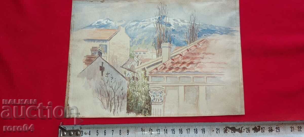 Δημοπρασία ΜΑΡΤΗΣ 1922. 13 KING SHISHMAN - Ακουαρέλα