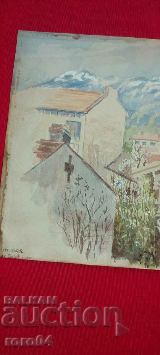 MARTIE 1922. 13 KING SHISHMAN - ACUORELA - 5 MARTIE 1922. 13 KING SHISHMAN - ACUORELA - 5