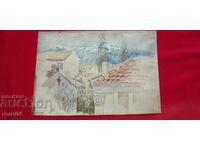 MARCH 1922. 13 KING SHISHMAN - WATERCOLOR