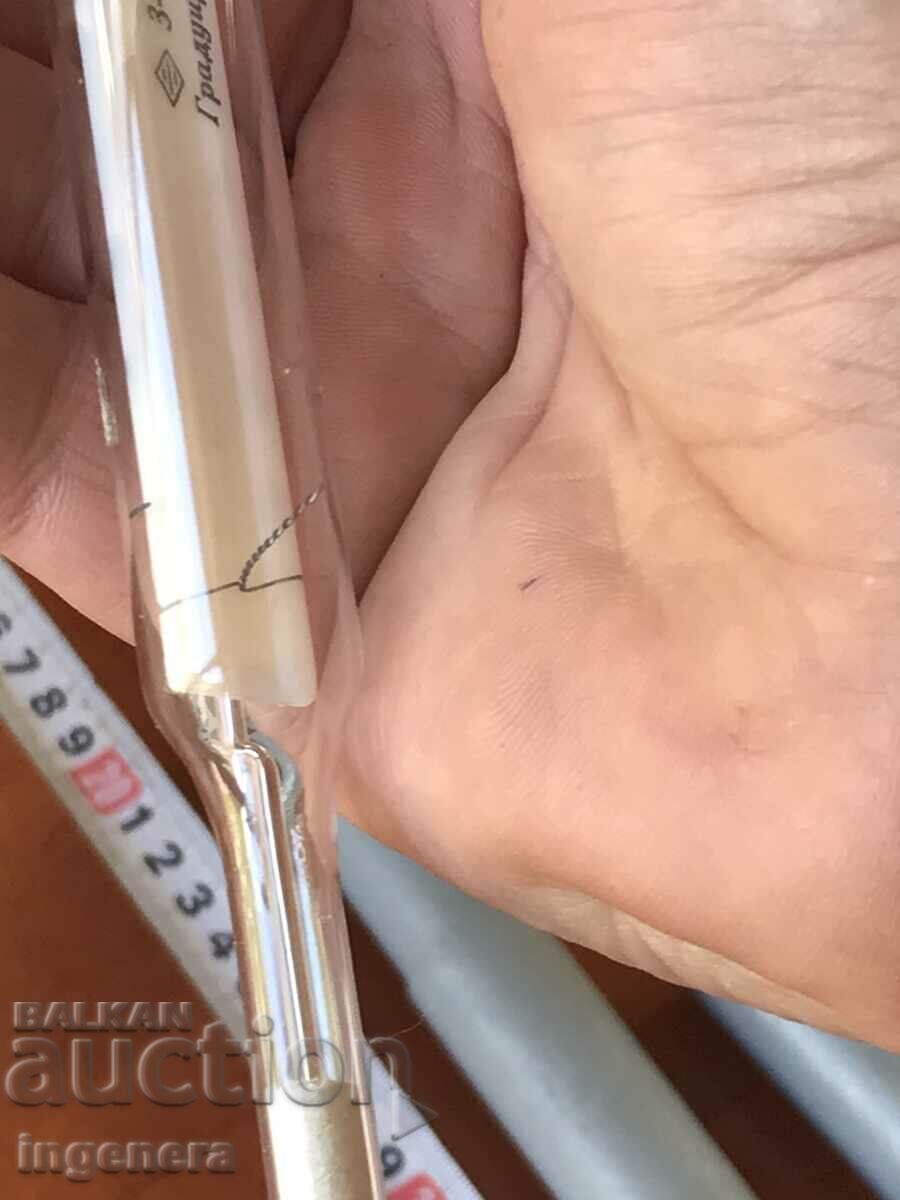 Livrarea TERMOMETRUL DE MERCUR- LABORATOR 0-300 DE GRADE-URSS-1970.