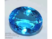 BZC! 15.20 ct natural topaz oval of 1 st!
