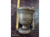 Old bronze mortar and pestle