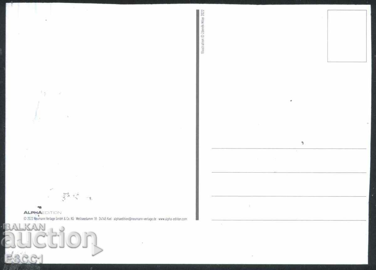 Postcard Mole artist 2022 from Germany with price 2.00 BGN | € 1.02