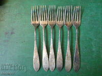 Set of silver-plated forks (Germany)
