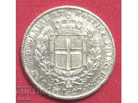 20 Lire 1834  Italy ( 20 лири Италия ) Torino Carlo Alberto