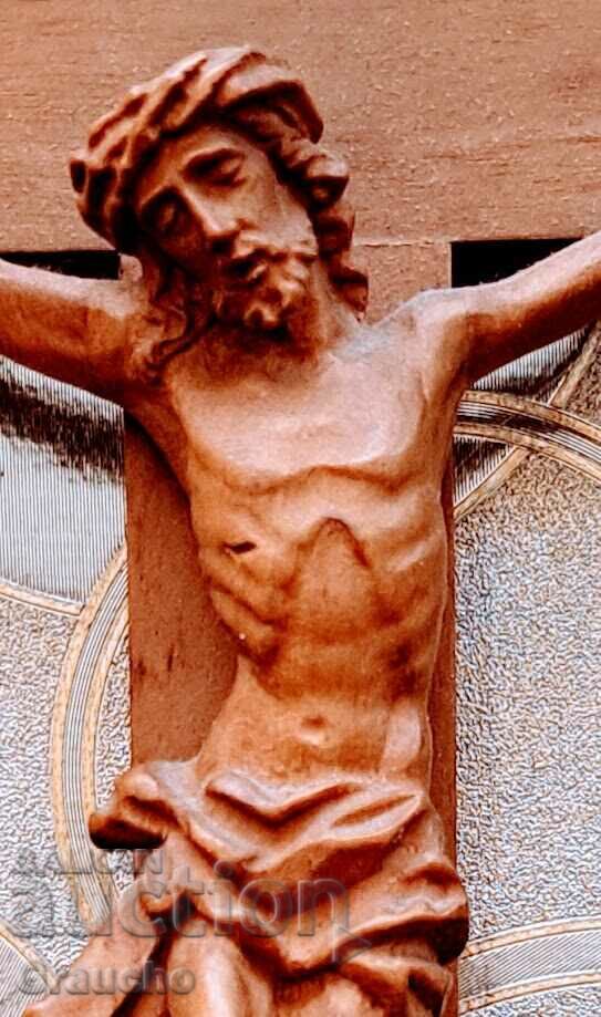 Crucifix carving