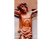 Crucifix carving