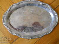 Antique silver plated tray