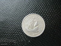 Brit. exp. Statele Caraibe 25 de cenți 1955