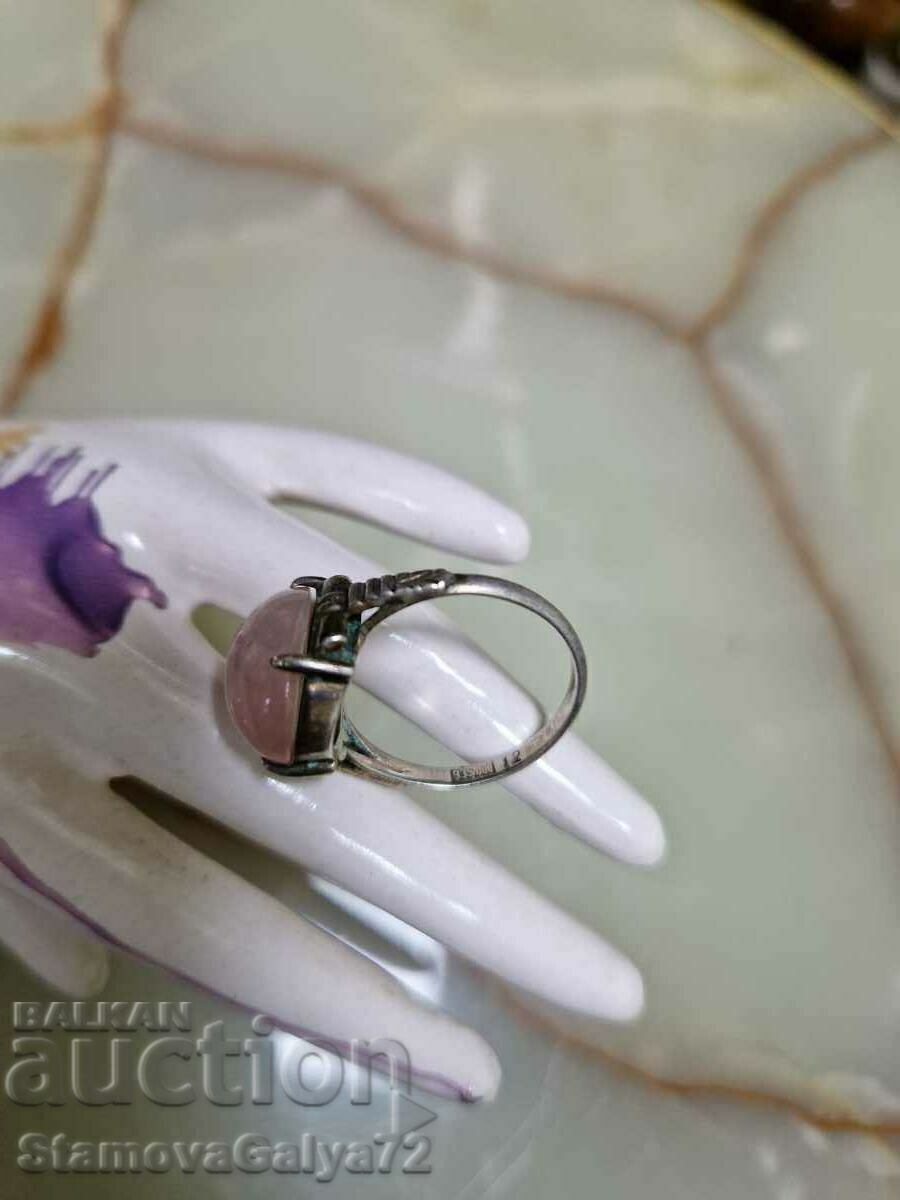 A lovely antique ladies silver ring - 7 A lovely antique ladies silver ring - 7