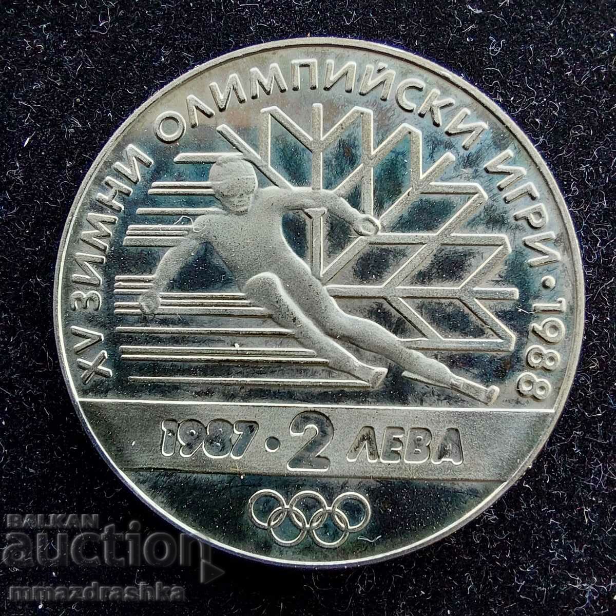 2 лева 1987, 15 зимни олимпийски игри