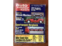 REVISTA "auto motor und sport" - 21 APRILIE 1989 - 352 STR.