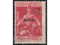 Portugal/Acores-1938-Overprint+denomination,MLH