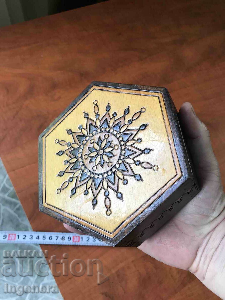 CUTIE LEMN PIROGRAF DESEN ANTICHI DIN SOCA MOSTRA - 5