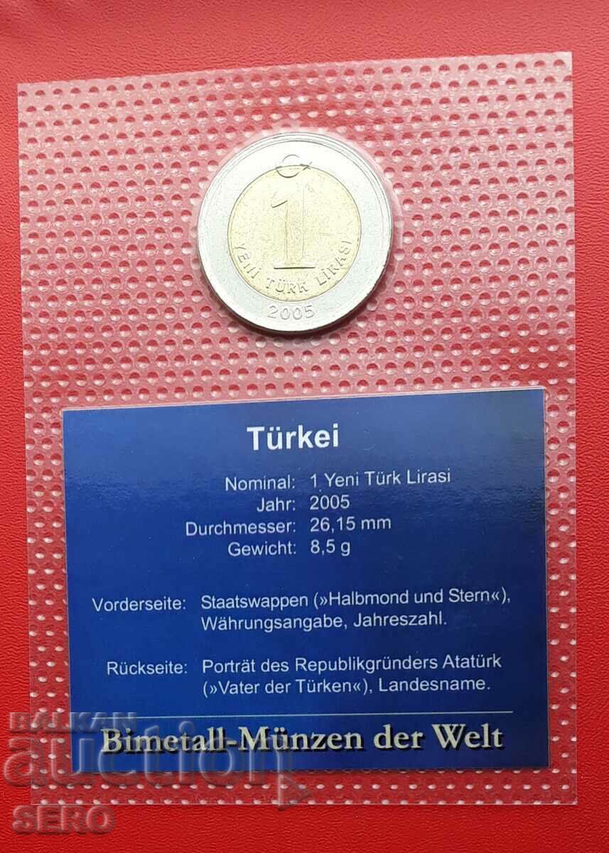 Τουρκία-1 λίρα 2005