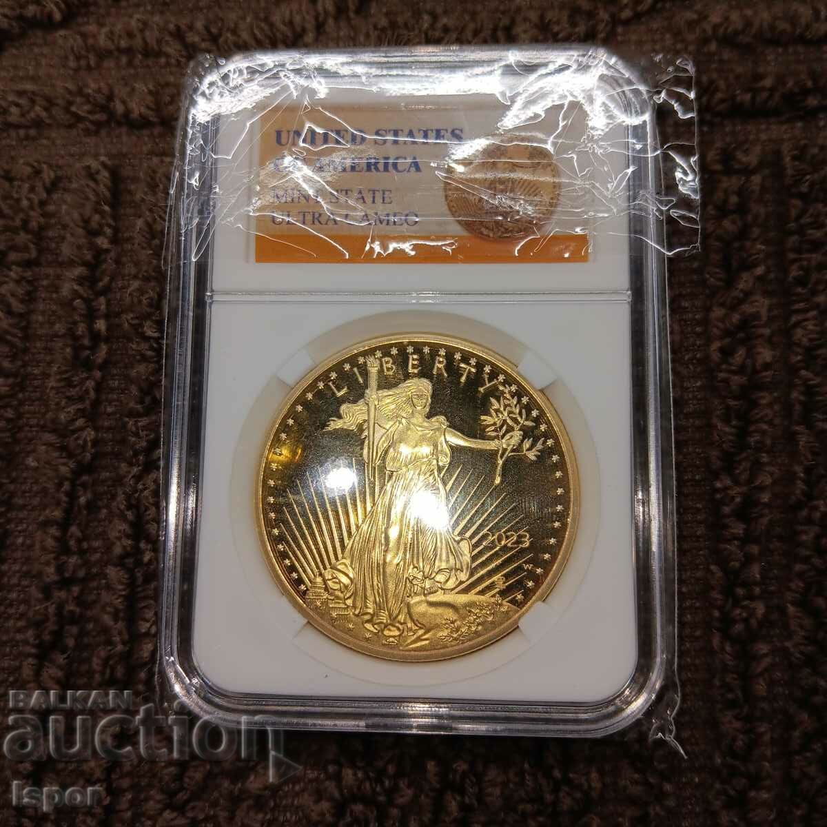 Auction American Eagle 2023 reads the description Auction American Eagle 2023 reads the description