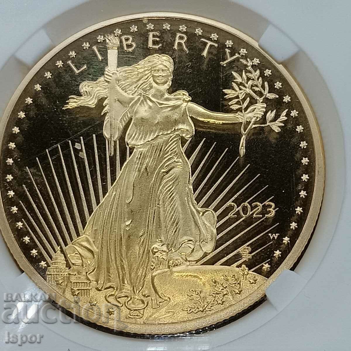 Delivery of American Eagle 2023 reads the description Delivery of American Eagle 2023 reads the description