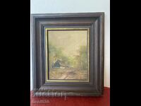 Beautiful old original oil on canvas painting !!!