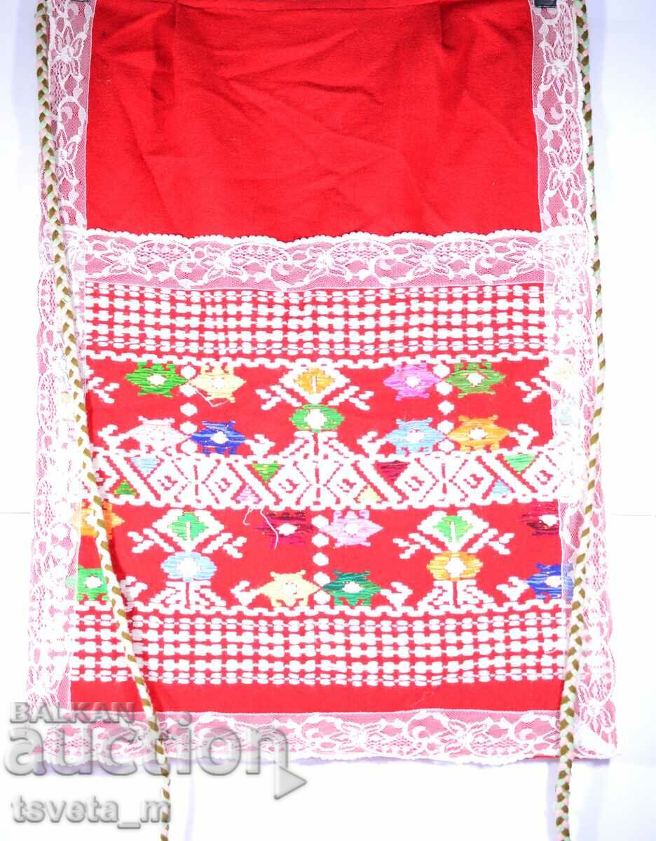 APRON FOR FOLK COSTUME WITH EMBROIDERY