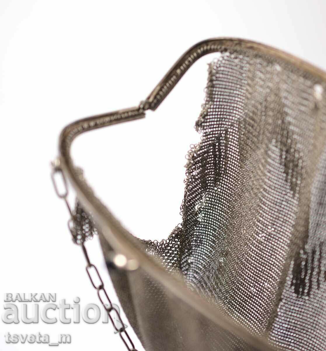 Antique Ladies' Silver-Plated Handbag Kingdom of Bulgaria - 6