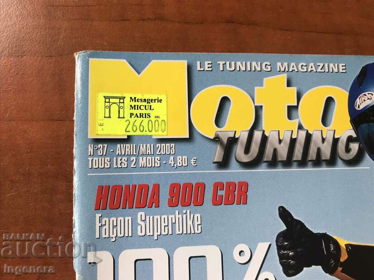 "MOTO tuning" MAGAZINE - APRIL/MAY 2003 with price 6.00 BGN | € 3.07
