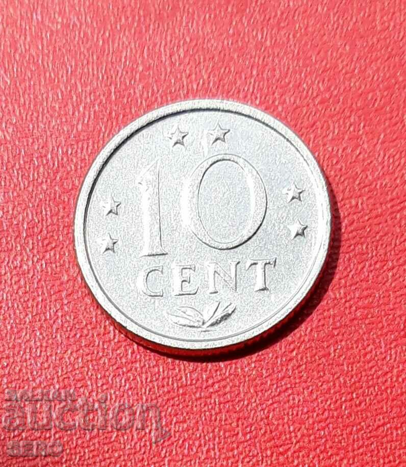 Netherlands Antilles-10 cents 1971