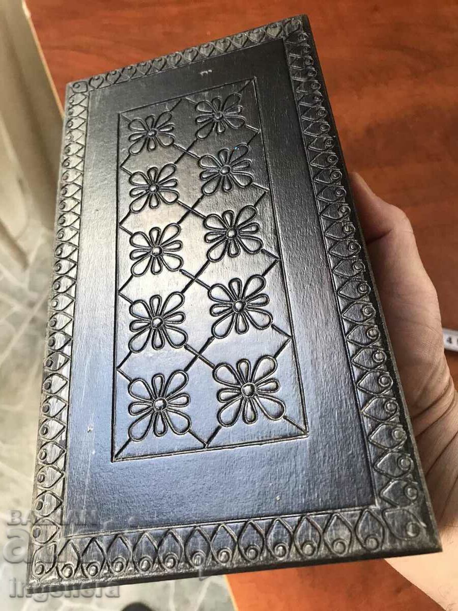 BOX WOOD PYROGRAPH DRAWING ANTIQUE FROM SOCA MOSTRA - 5 BOX WOOD PYROGRAPH DRAWING ANTIQUE FROM SOCA MOSTRA - 5