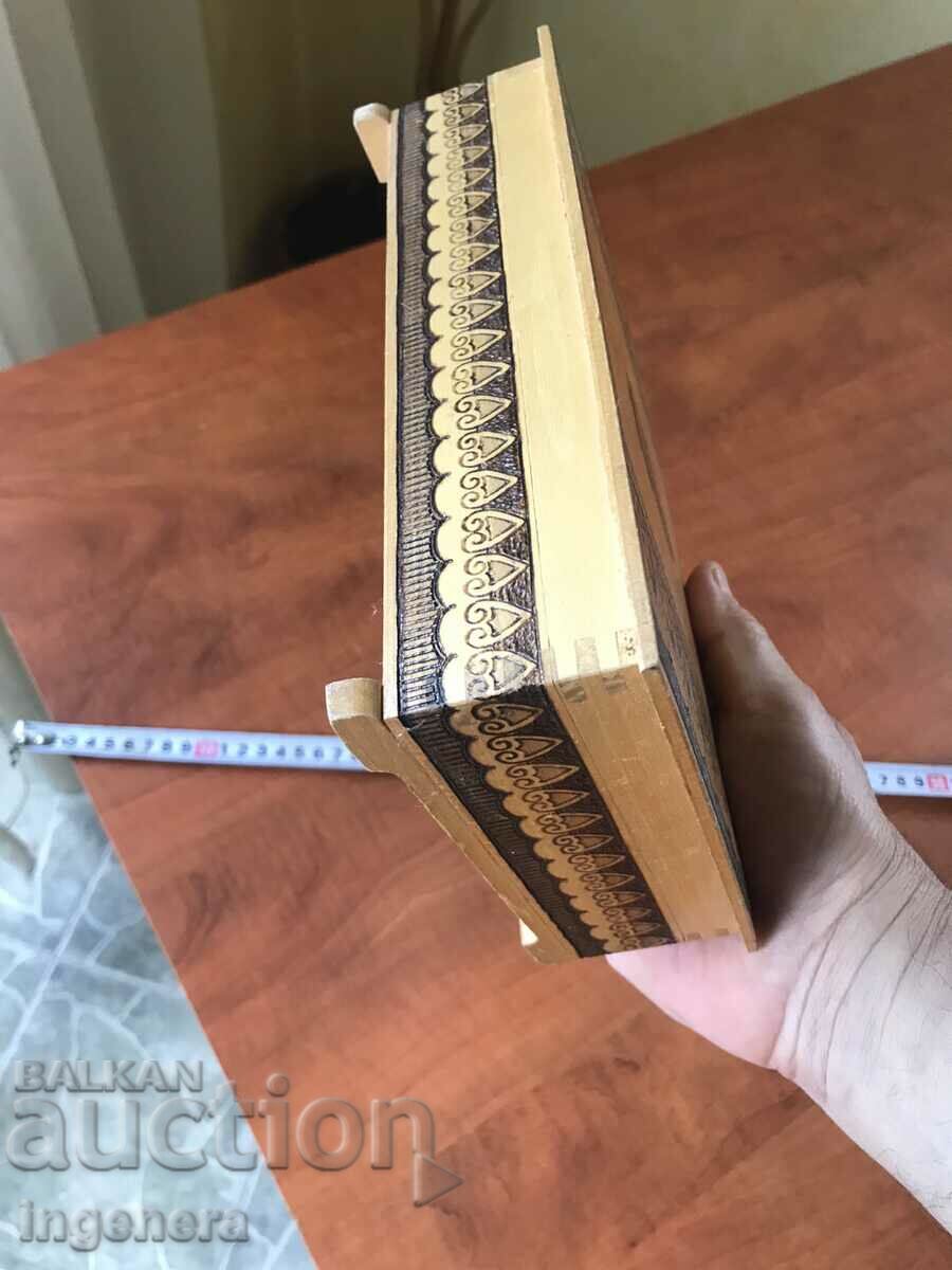 CUTIE LEMN PIROGRAF DESEN ANTICHI DIN SOCA MOSTRA-LOVECH - 5 CUTIE LEMN PIROGRAF DESEN ANTICHI DIN SOCA MOSTRA-LOVECH - 5