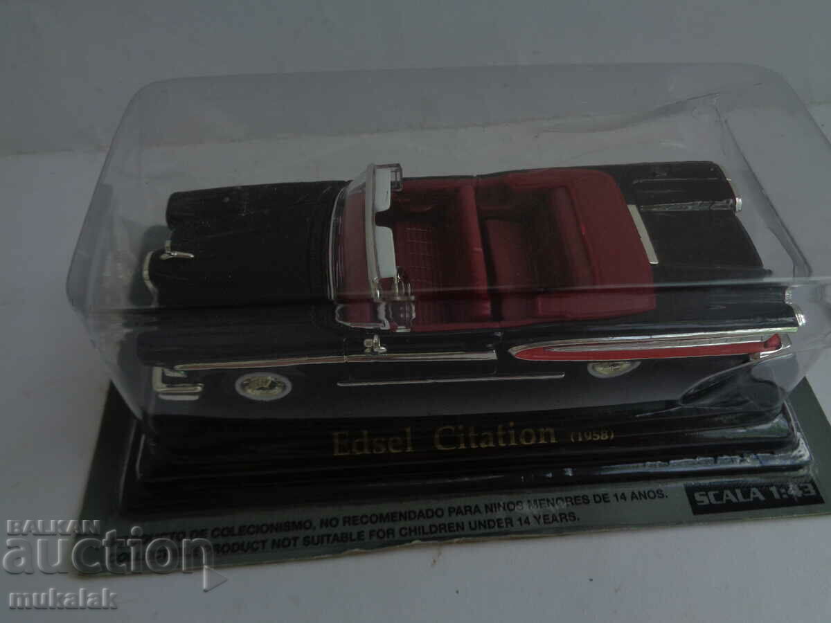 1:43 EDSEL CITATION 1958 TOY CAR RETRO MODEL with price 35.00 BGN | € 17.90 1:43 EDSEL CITATION 1958 TOY CAR RETRO MODEL with price 35.00 BGN | € 17.90