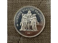 50 franci argint 1975