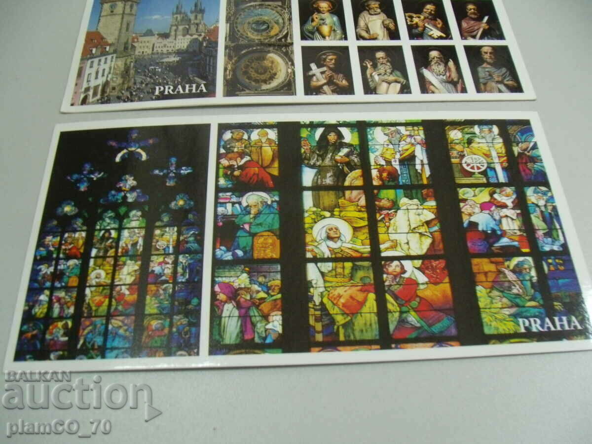 Delivery of No.*7581 three old cards - Prague - size 21 / 10.5 cm Delivery of No.*7581 three old cards - Prague - size 21 / 10.5 cm