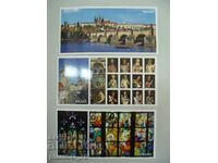 No.*7581 three old cards - Prague - size 21 / 10.5 cm