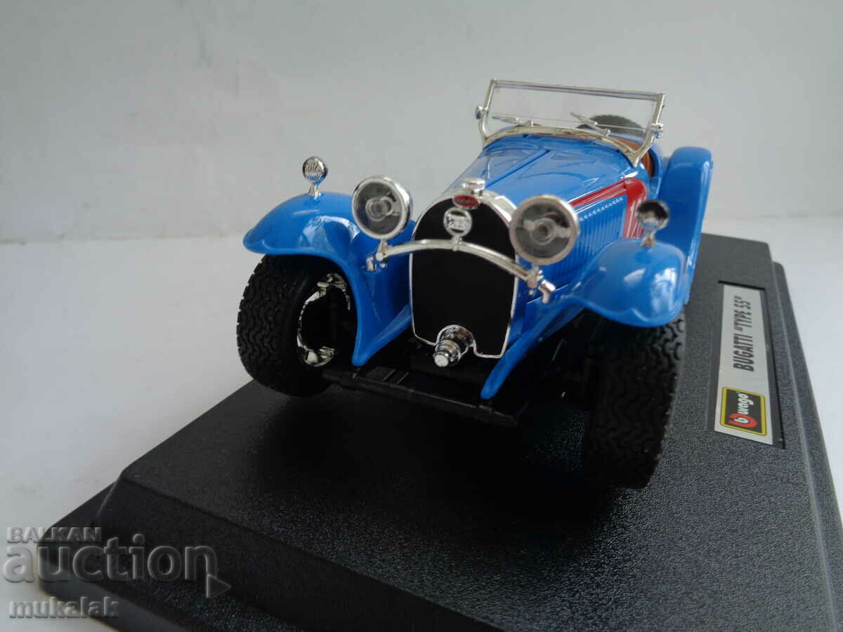 Auction 1:24 BBURAGO BUGATTI TYPE 55 TROLLEY TOY MODEL Auction 1:24 BBURAGO BUGATTI TYPE 55 TROLLEY TOY MODEL