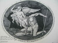 Minotaur Gravura Grafică Exlibris Erotic