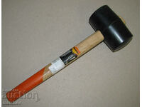 Russian rubber mallet 450g with wooden handle 32cm, excellent