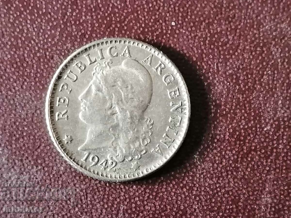 1942 5 centavos Argentina