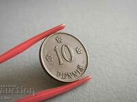 Монета - Финландия - 10 пения | 1919г.
